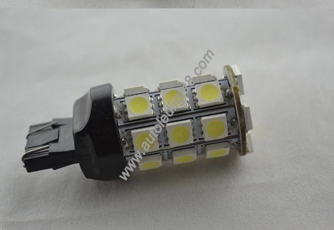 3156 3157 Pure White 27 SMD 5050 Stop Brake Turn Tail Car LED Light Bulb Lamp