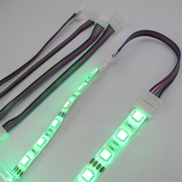 ​ 4pin RGB Led Strip Connector Adapter with 10cm Cable for 5050strips