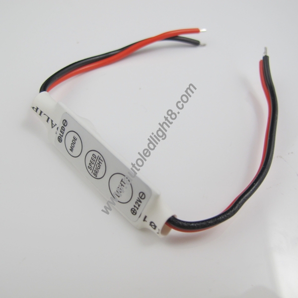 New Mini LED Controller Dimmer for 3528 5050 5630 Sinlge Color LED Strip DC 12V