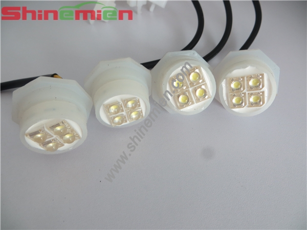 4 head White Hide Away Strobe Tubes for 80w Kits Headlight Replacement Bulbs 