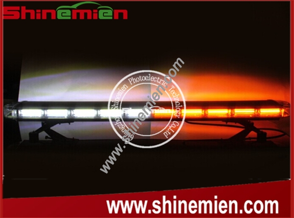 COB Amber White 47 inch emergency Strobe Light bar Lightbar Warrning 