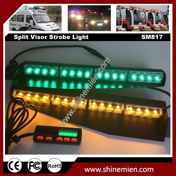 34inch 32 LED Amber Visor Deck Split Warning Strobe Emergency Light for Vehicles for sale online 
