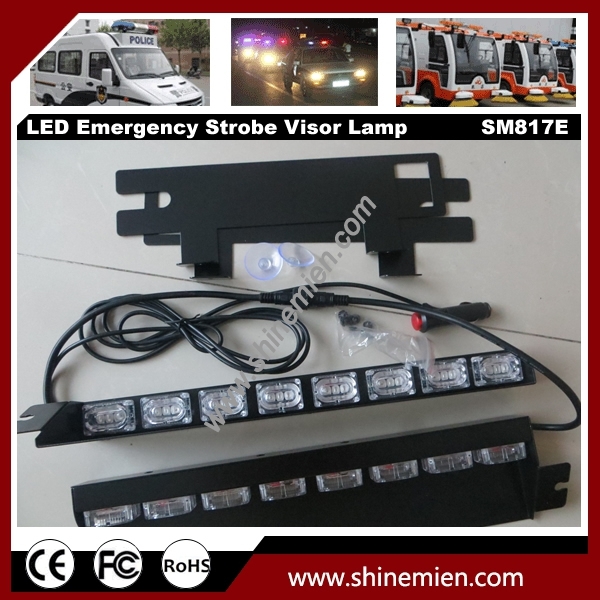 48 LED Emergency Led Warning Strobe Visor Lamp Windshield Light bar
