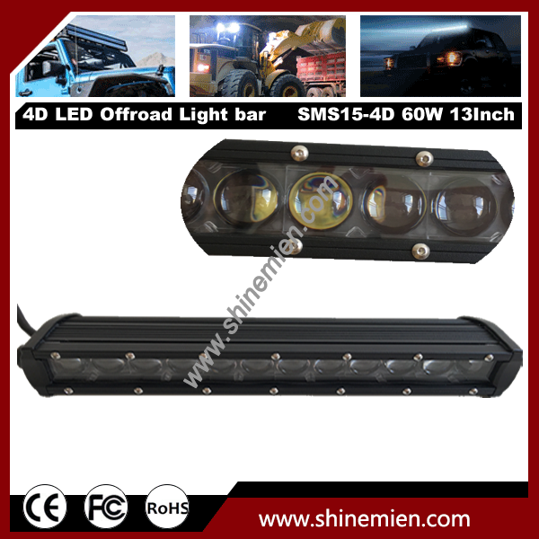 Slim Single Row 19 inch 90W 5W CREE LED 4D Lens OffRoad Spot Light Bar 