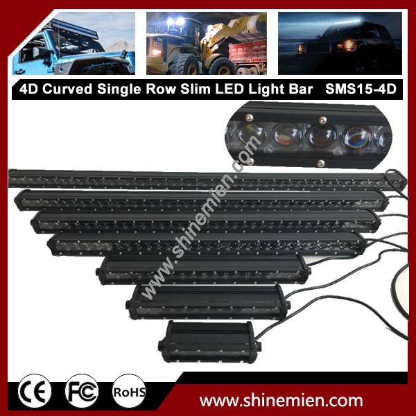 7/12/13/19/25/31/36/43/48/50 inch Slim Series Ultra Bright Single Row Slim LED light bar 