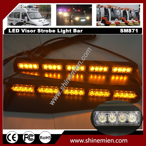 15modes 40LED Car Windshield Visor Traffic Advisor Strobe LED Lights 