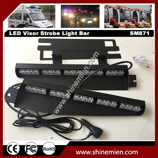 15modes 40LED Car Windshield Visor Traffic Advisor Strobe LED Lights 