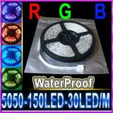 5050 150 5M RGB LED Strip SMD 30led/m outdoor waterproof 